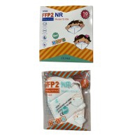 Masques FFP2 garçon/fille (2-8 ans) avec certificat CE européen couleur blanche (sachet individuel - Carton de 10 unités)